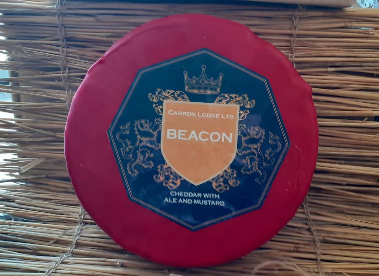 Beacon Cheddar, with mustard seeds and ale