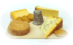 Photograph of Christmas cheese selection