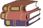 Drawing of a pile of encyclopaedia