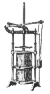 Drawing of a mechanical cheese press