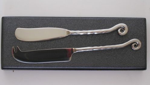 Photograph of Butter & Cheese Knife Set plus Gift Box
