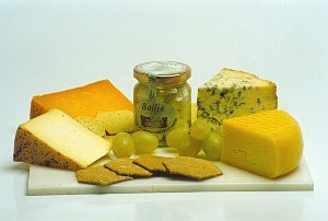 Photograph of the Benedict cheeseboard