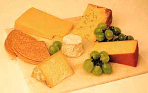 Photograph of the Taste of England cheese selection
